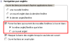 Capture d'écran des nouvelles options dans la partie «&nbsp;Navigation par onglets » sous les options «&nbsp;Ouvrir les liens provenant d'autres applications dans&nbsp;: »
